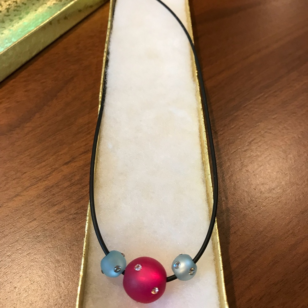 Swarovski crystal ball necklace